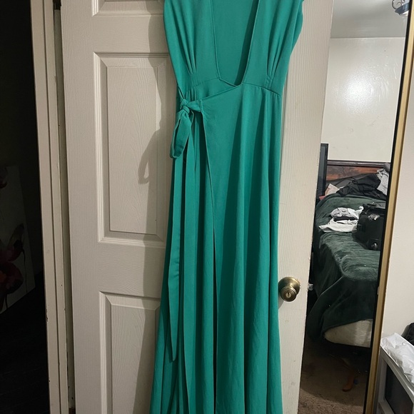 Elegant Teal Maxi Dress - Picture 1 of 4